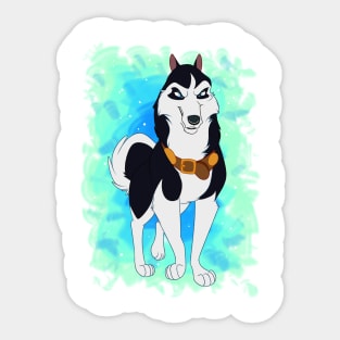 Lead Sled Dog Sticker